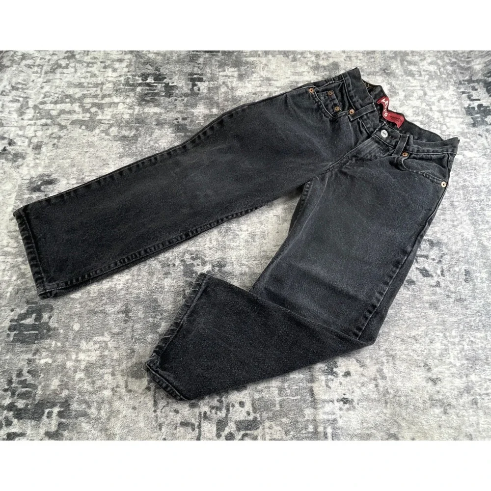 Levi's  Regular 550 Relaxed Fit Jeans Black Denim 24x22 100% Cotton